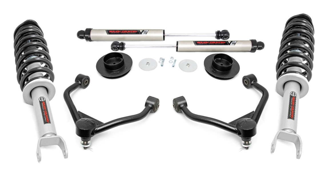 Rough Country 3" UCA-Coilover Lift Monotubes 12-21 Ram 1500 4WD - Click Image to Close